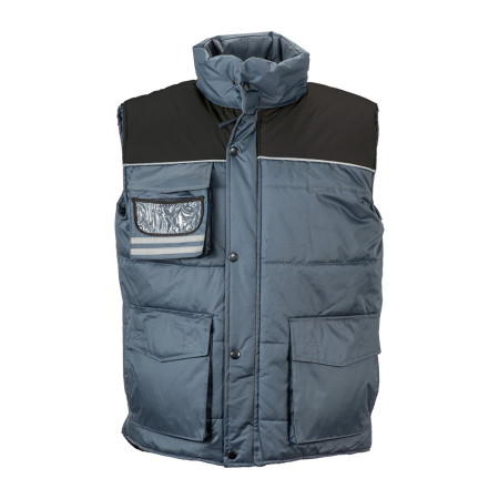 Gilet imbottito di poliestere impermeabilizzato
