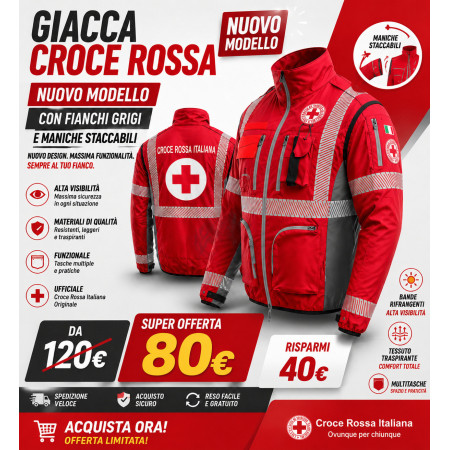 GIUBBINO CROCE ROSSA MOD.RG