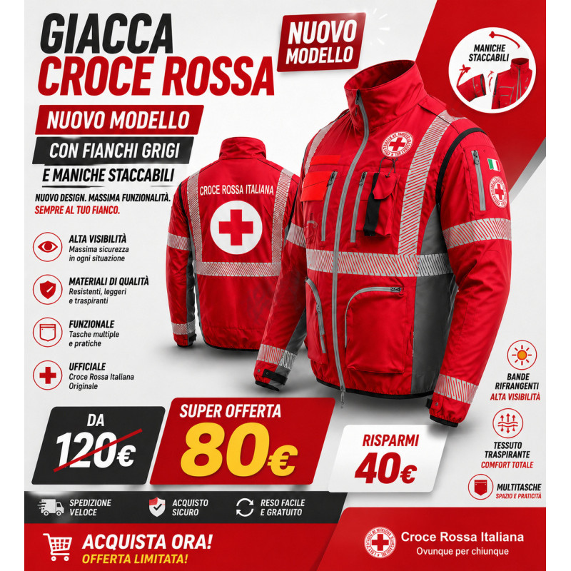 GIUBBINO CROCE ROSSA MOD.RG