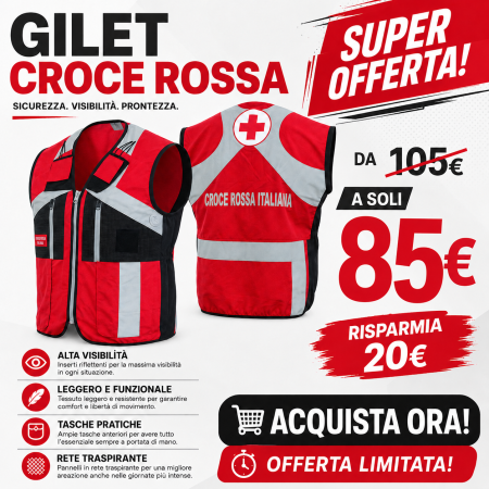 GILET CROCE ROSSA