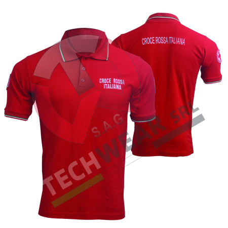 POLO MANICA CORTA CROCE ROSSA ITALIANA