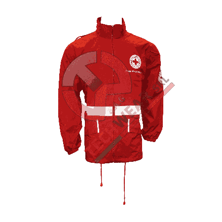 GIUBBINO K-WAY TECNICO ANTIPIOGGIA CROCE ROSSA ITALIANA